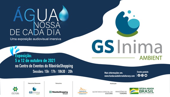FUNDAÇÃO DO LIVRO E LEITURA EXPOSIÇÃO AUDIOVISUAL “ÁGUA NOSSA DE CADA DIA”, A PARTIR DE 5 DE OUTUBRO NO RIBEIRÃO SHOPPING